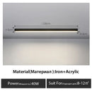 GobekUsa Black Linear LED Ceiling Light for Aisle, Bedroom, Dining, Living Room – Minimalist Design