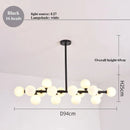 GobekUsa LED Glass Chandelier Pendant Lamp for Living Room Dining Room Lighting