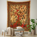 GobekUsa Flying Bird Tree of Life Tapestry Wall Hanging: Bohemian Abstract Hippie Decor