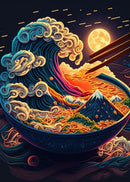 GobekUsa Japanese Food Neon Posters Canvas Painting for Home Kitchen Decor
