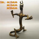 GobekUsa Large Copper Dragon Ornament Feng Shui Craft Gift Antique Collectible