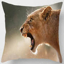 GobekUsa Animals World Tiger Lion Pillow Case for Cute Home Decor in Sofa Living Room