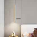 GobekUsa LED Line Chandelier: Nordic Creative Lighting for Living Room & Bedroom