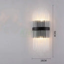 GobekUsa Crystal LED Wall Lamp for Bedroom Living Room Study Minimalist Design