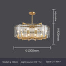 GobekUsa Glass Restaurant Chandelier: Modern Luxury Led Lighting Fixture for Living Room Home Decor