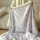 GobekUsa Korean Cartoon Plush Blanket, Soft Nap Sofa Cover for Home Dormitory