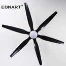 GobekUsa 66" Plastic Blade Ceiling Fan with LED Light and Remote Control