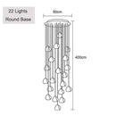 GobekUsa Crystal Ball Chandelier: Long Adjustable Staircase Pendant Light perfect for Home & Restaurant