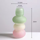 GobekUsa Glass Vase Geometric Gradient Flowerpot Terrarium Home Decoration