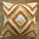 GobekUsa Geometric Tufted Embroidered Cotton Canvas Cushion Cover 45*45cm