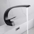 GobekUsa Black & Gold Modern Basin Faucet with Single Handle for Bathroom