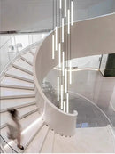 Acrylic Stair Pendant Lights for Modern Villa Decor - GobekUsa Duplex Loft LED Chandelier
