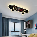 GobekUsa Cartoon Skateboard Ceiling Light for Children's Room