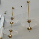 GobekUsa Lotus Leaf Pendant Lamp - Gold Metal Art Deco Lighting for Home, Restaurant, Shop
