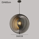 GobekUsa Japanese Moon Pendant Light Wood Chandelier for Home Decoration