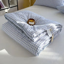 GobekUsa Cotton Summer Quilt with Soybean Fiber Filling - Thin Comforter for All Seasons