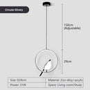 GobekUsa LED Pendant Lamp for Bedroom Interior Hanging Chandelier Fixture