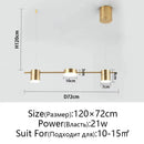 GobekUsa Dimmable LED Ceiling Chandelier for Living Room, Dining, Kitchen - Modern Hanging Light