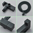 GobekUsa Black Brass Bidet Faucet: Single Cold Water Tap, Handheld Sprayer Gun, Hygienic Shower Cleaner