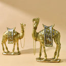 GobekUsa Camel Resin Art Ornament Home Office Decor Craft Luxury Golden Style