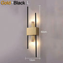 GobekUsa Crystal Wall Lamp: Elegant LED Indoor Lighting for Living Room, Bedroom, Hotel, and TV Background