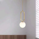 GobekUsa Glass Ball Pendant Lights Dining Decor Chandeliers Kitchen Hanging Lamp Fixture