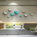 GobekUsa 3D Gold Stone Wall Hanging Ornaments for Stylish Room Decor