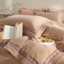 GobekUsa Cozy Velvet Lace Bedding Set: Duvet Cover, Sheet, Pillowcases - 4Pcs Warm & Stylish