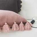 GobekUsa Knit Cushion Cover 45*45cm Soft Solid Pillow Case for Sofa Bed Nursery