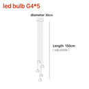GobekUsa Crystal Ball Nordic LED Chandelier - Modern Staircase Decorative Lighting