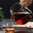 GobekUsa Glass Coffee Pot Server 400/600ML - Reusable Coffee Carafe for Milk, Juice, Tea