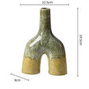 GobekUsa Abstract Kiln-changing Glaze Ceramic Vase for Home Decor and Floral Arrangement