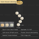 GobekUsa Crystal Round Room Chandelier - Elegant & Romantic Lighting for Modern Bedside Décor
