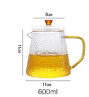 GobekUsa Heat-Resistant Glass Teapot with Pu Erh Infuser for Tea Brewing