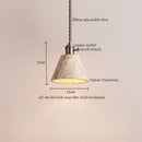 GobekUsa LED Pendant Light Yellow Travertine Modern Hanging Lampara