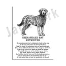 GobekUsa Dog Breeds Poster: Chinese Crested, Chesapeake Retriever, Brussels Griffon, + More