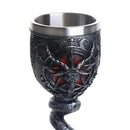 GobekUsa Baphomet Wine Glass Horn Cocktail Stainless Steel Goblet Whiskey Cup Bar Drinkware