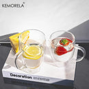 GobekUsa Double Wall Glass Coffee Mug Set - Enjoy Your Favorite Beverages in Style
