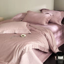 GobekUsa Luxe Egyptian Cotton Jacquard Bedding Set: Duvet, Bedspread, Sheet, Pillowcases