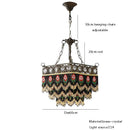GobekUsa Black Rose Tassel Pendant Lights, Classic Retro Lustres for Living Room