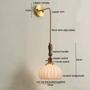 GobekUsa Copper Ceramic LED Wall Lamps - Nordic Modern Design