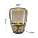 GobekUsa Glass Table Lamps Indoor Bedside Lamp for Living Room LED Lighting