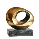 GobekUsa Gold Geometric Abstract Resin Ring Figurines for Stylish Home Decor