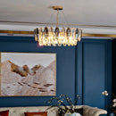 GobekUsa Crystal Chandelier Pendant Light for Living Room Bedroom Foyer