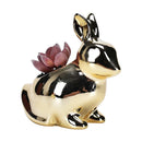 GobekUsa Golden Rabbit Ceramic Flower Pot | Cartoon Succulent Planting Vase