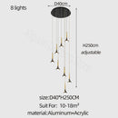 GobekUsa Elegant Horn-Shaped Chandelier for Living Room and Bedroom
