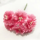 GobekUsa 200pcs Mixed Rose Red Flower Cherry Stamen Berries Bundle for DIY Decor