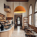 Scandinavian Gray Felt Acoustic Pendant Light