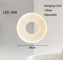 GobekUsa Donut LED Pendant Light - Modern Minimalist Round Lamp for Bedroom Decor