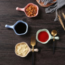 GobekUsa Ceramic Milk Cup Creamer Jug & Seasoning Dish with Handle